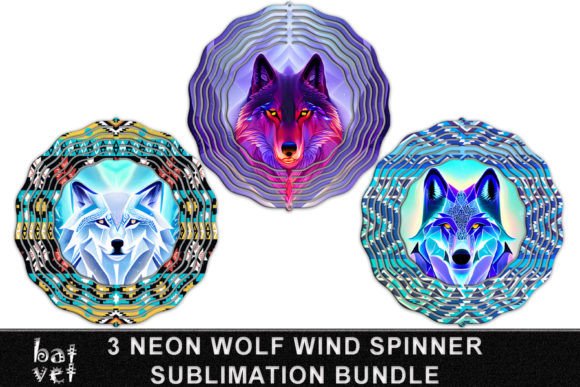 Download Wolf Wind Spinner Sublimation Bundle PNG - Premium Bundle