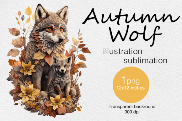 Download Autumn Wolf T-shirt Sublimation - Premium Resources